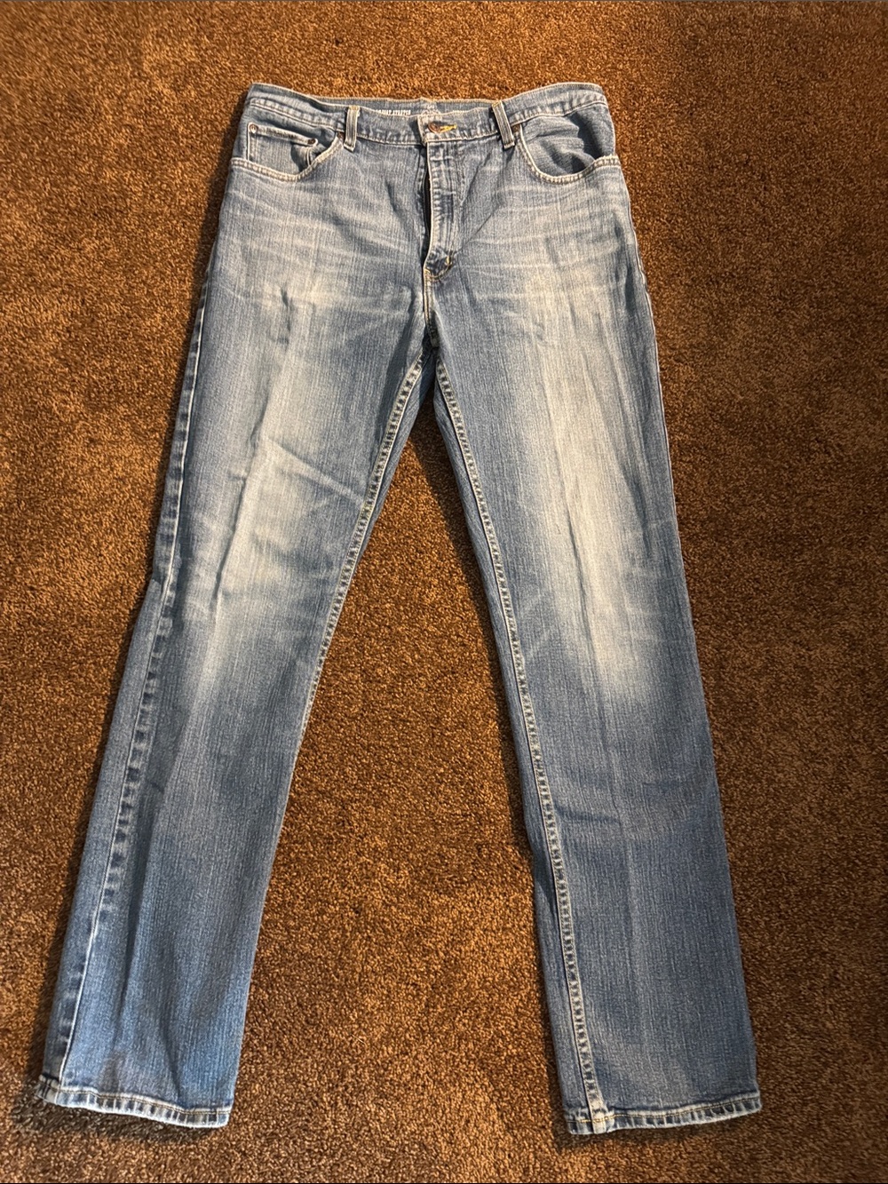 St. John's Bay Men’s Slim Straight Jeans in Light Blue